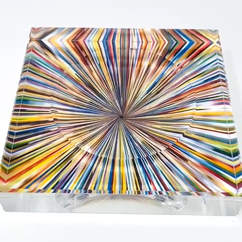 Brickell City Center Inspired Abstract Acrylic Lucite Block Dish - DECO X MIA