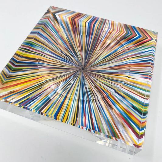 Brickell City Center Inspired Abstract Acrylic Lucite Block Dish - DECO X MIA